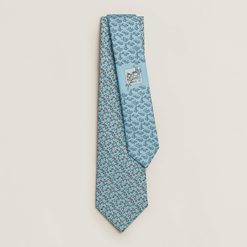 Hermes silk ties (group popular of 3)